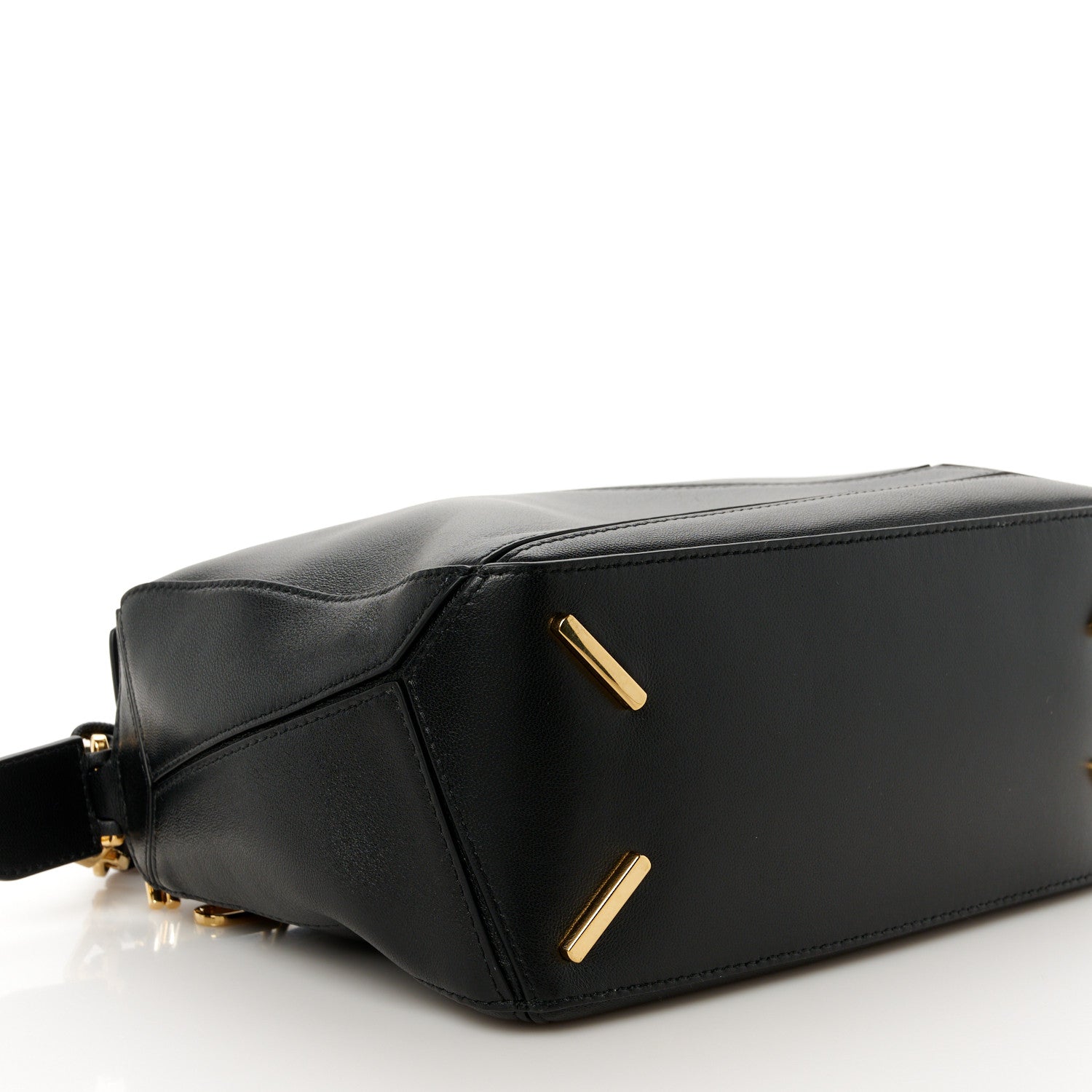 Loewe Nappa Lambskin Small Featherlight Puzzle Bag Black 10 of 11