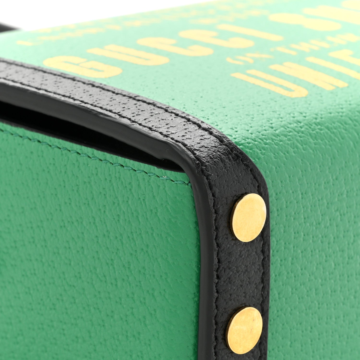 Gucci Grained Calfskin Gucci 100 Mini Bag Green 11 of 11