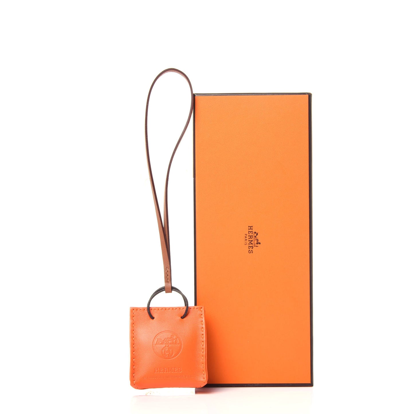 Milo Lambskin Swift Shopping Bag Charm Feu Gold