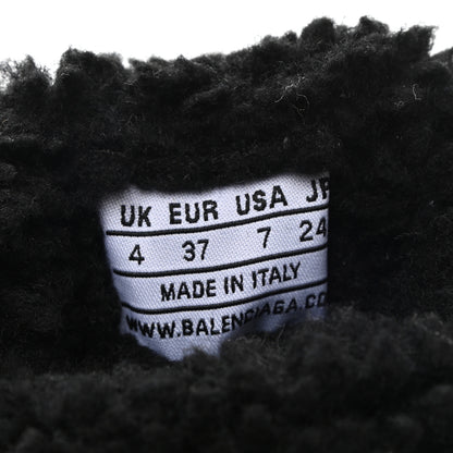 Balenciaga Technical 3D Recycled Knit Faux Fur Womens Speed 2.0 Sneakers 37 Black 7 of 7
