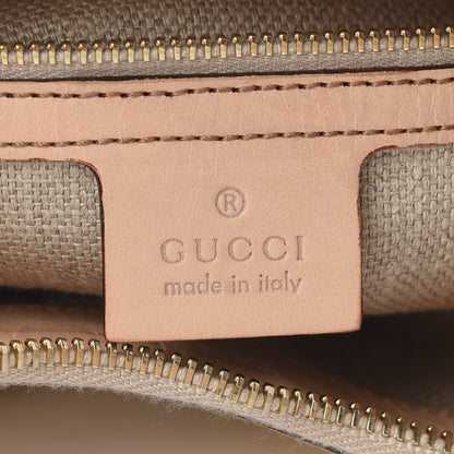 Gucci Canvas Floral Flora Bamboo Ring Hobo White 5 of 11