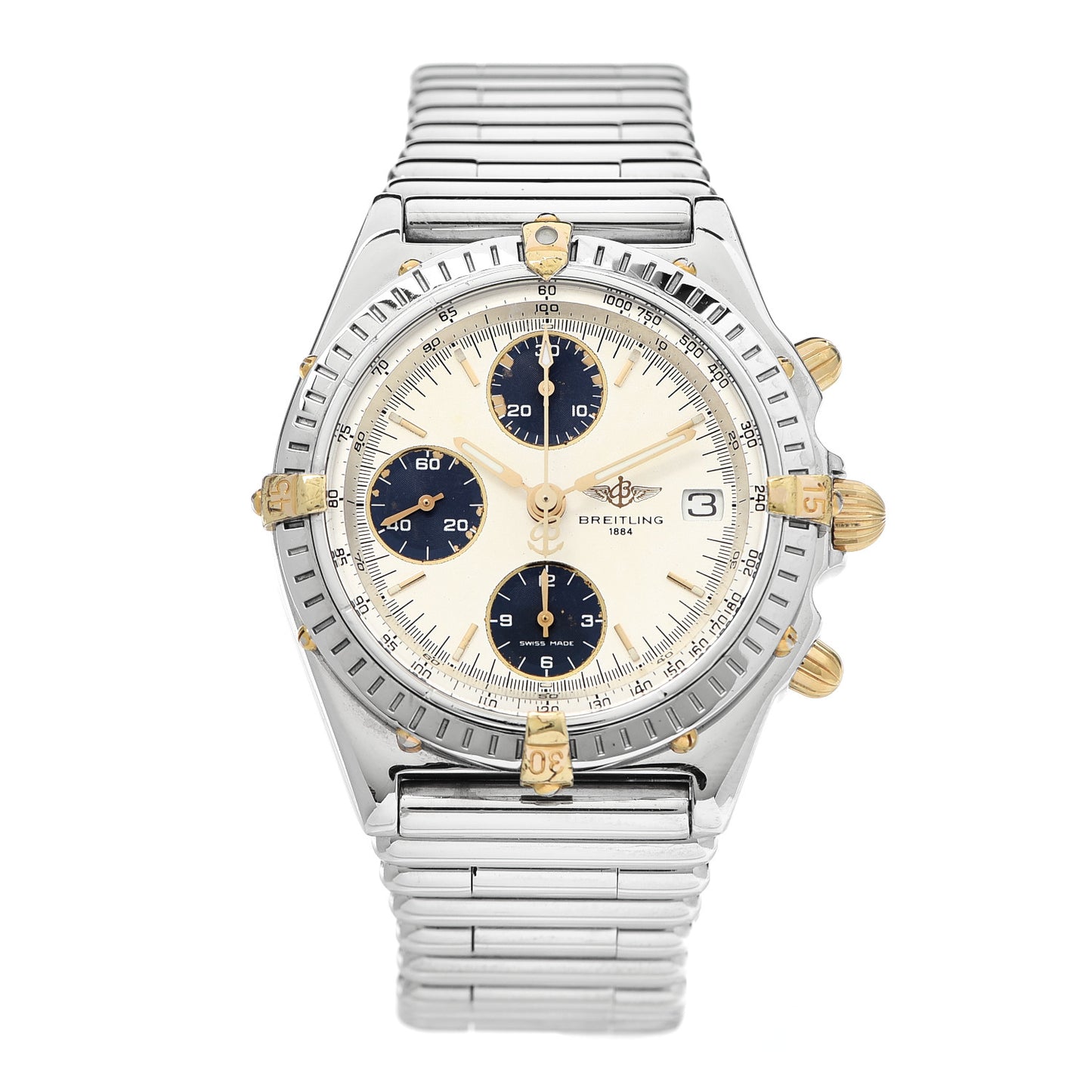 Stainless Steel 18K Yellow Gold 38mm Chronomat Vitesse Automatic Watch B13050