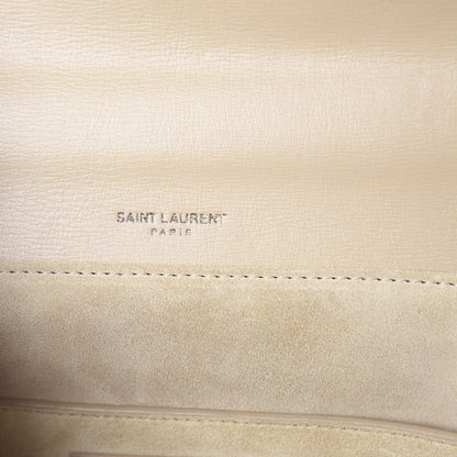 Saint Laurent Calfskin Medium Bellechasse Satchel Beige 6 of 9