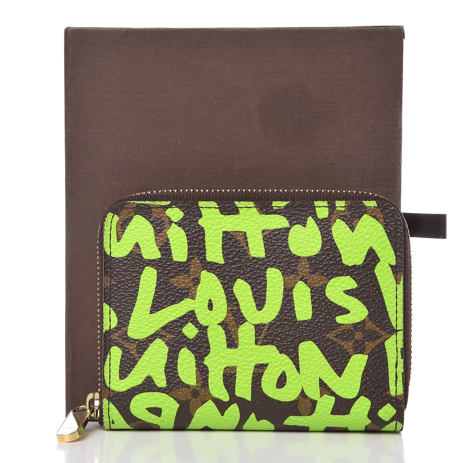 Louis Vuitton Monogram Graffiti Zippy Coin Purse Wallet Green 10 of 10