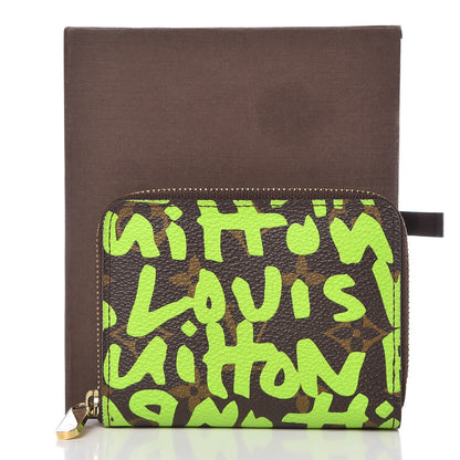 Louis Vuitton Monogram Graffiti Zippy Coin Purse Wallet Green 10 of 10