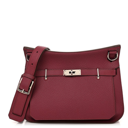 Hermes Taurillon Clemence Jypsiere 28 Rubis 1 of 13