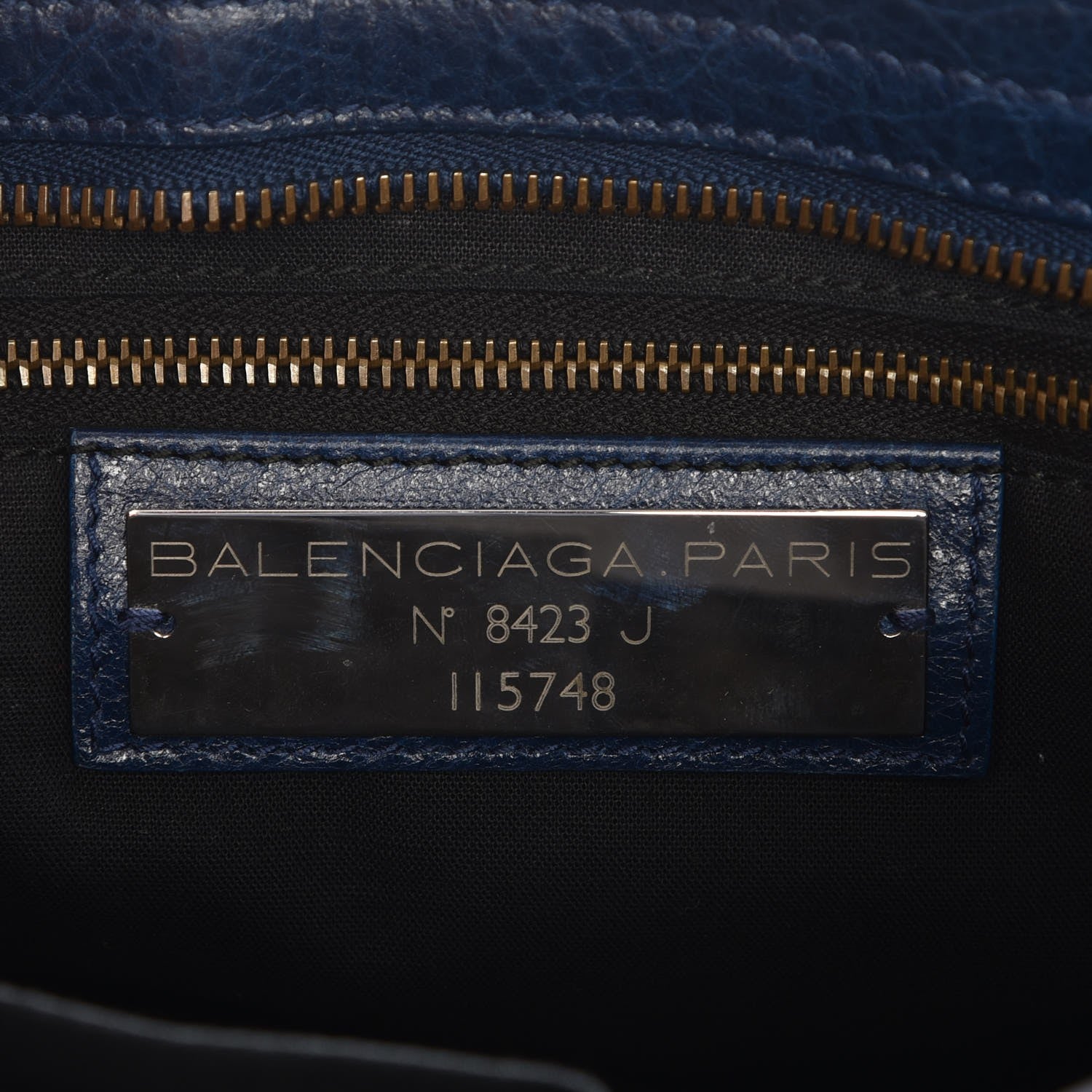 Balenciaga Agneau Classic Hardware City Bleu Mineral 7 of 8