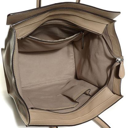 Celine Drummed Calfskin Mini Luggage Dune 5 of 8