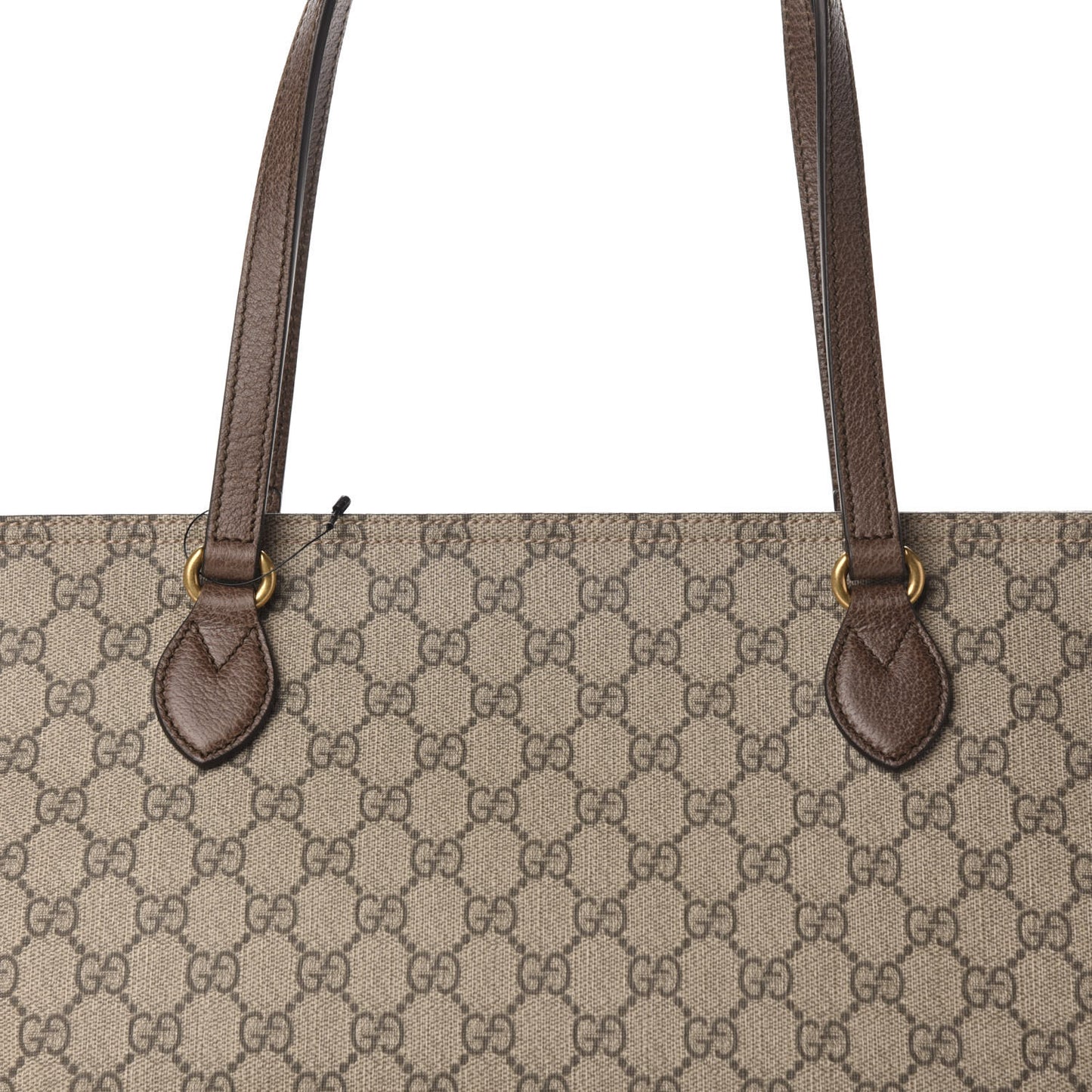 GG Supreme Monogram Medium Ophidia Shopping Tote Ebony