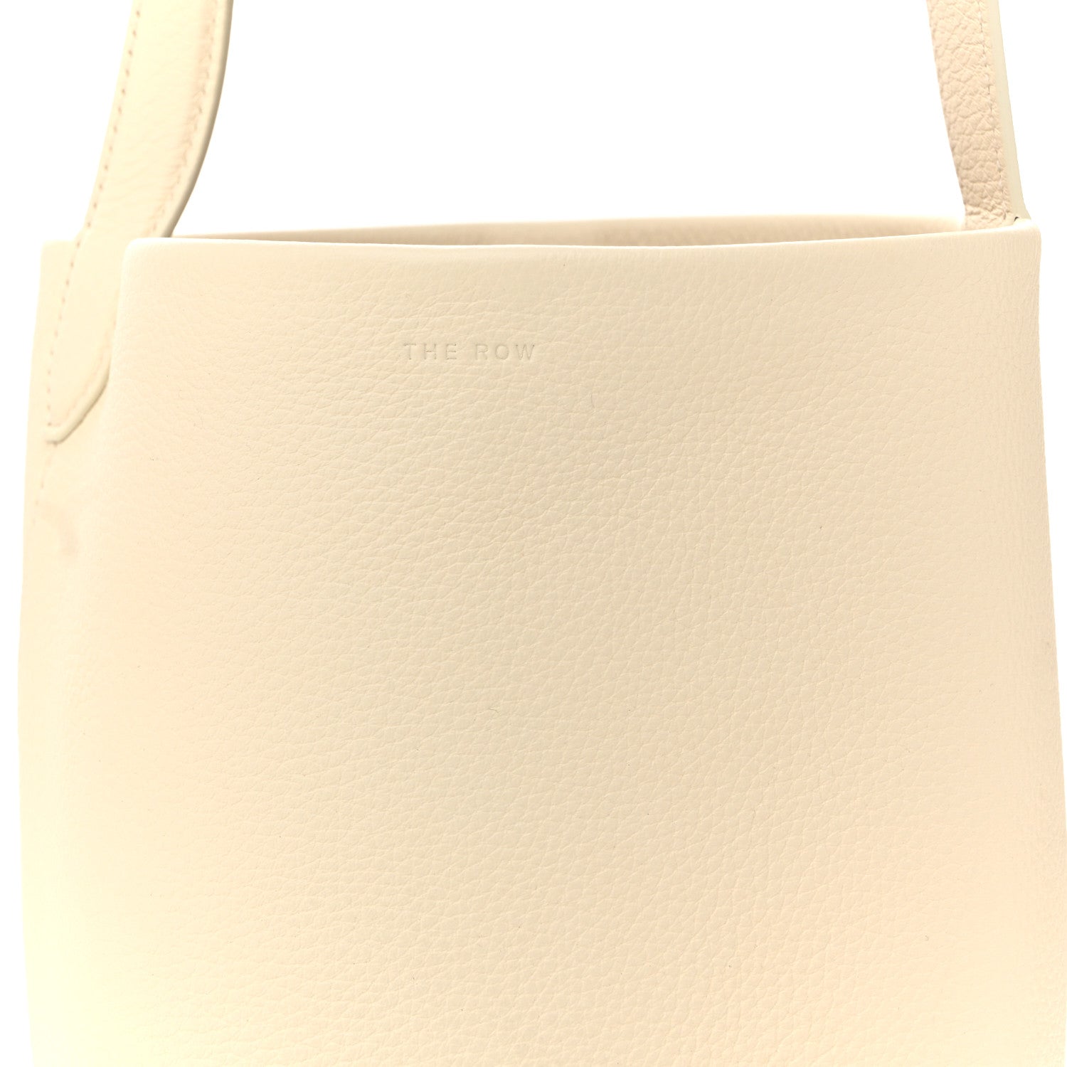 The Row Grained Calfskin Small N/S Park Tote Ivory 7 of 9