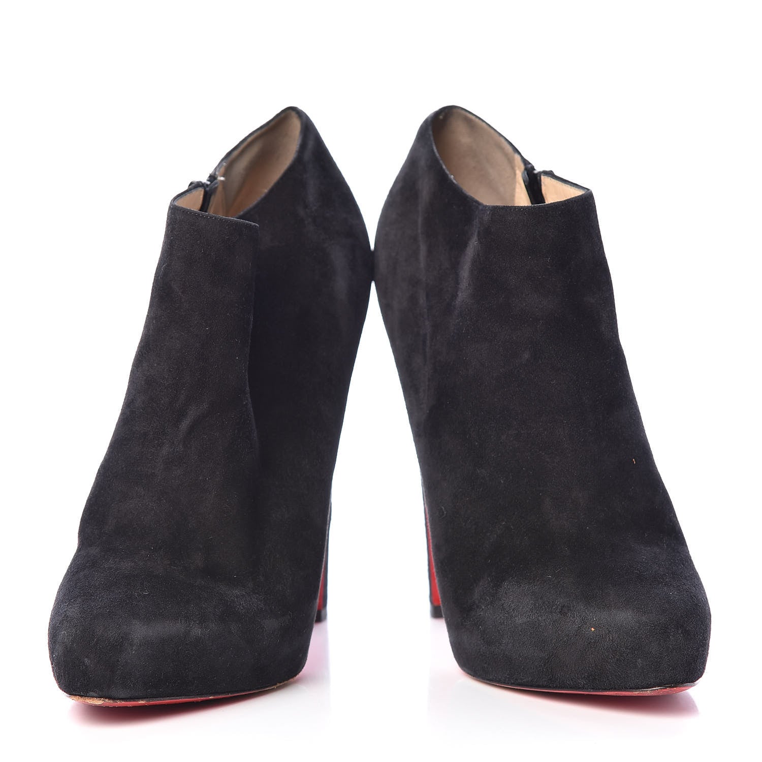 Christian Louboutin Suede Vicky 140 Ankle Booties 41 Black 6 of 22
