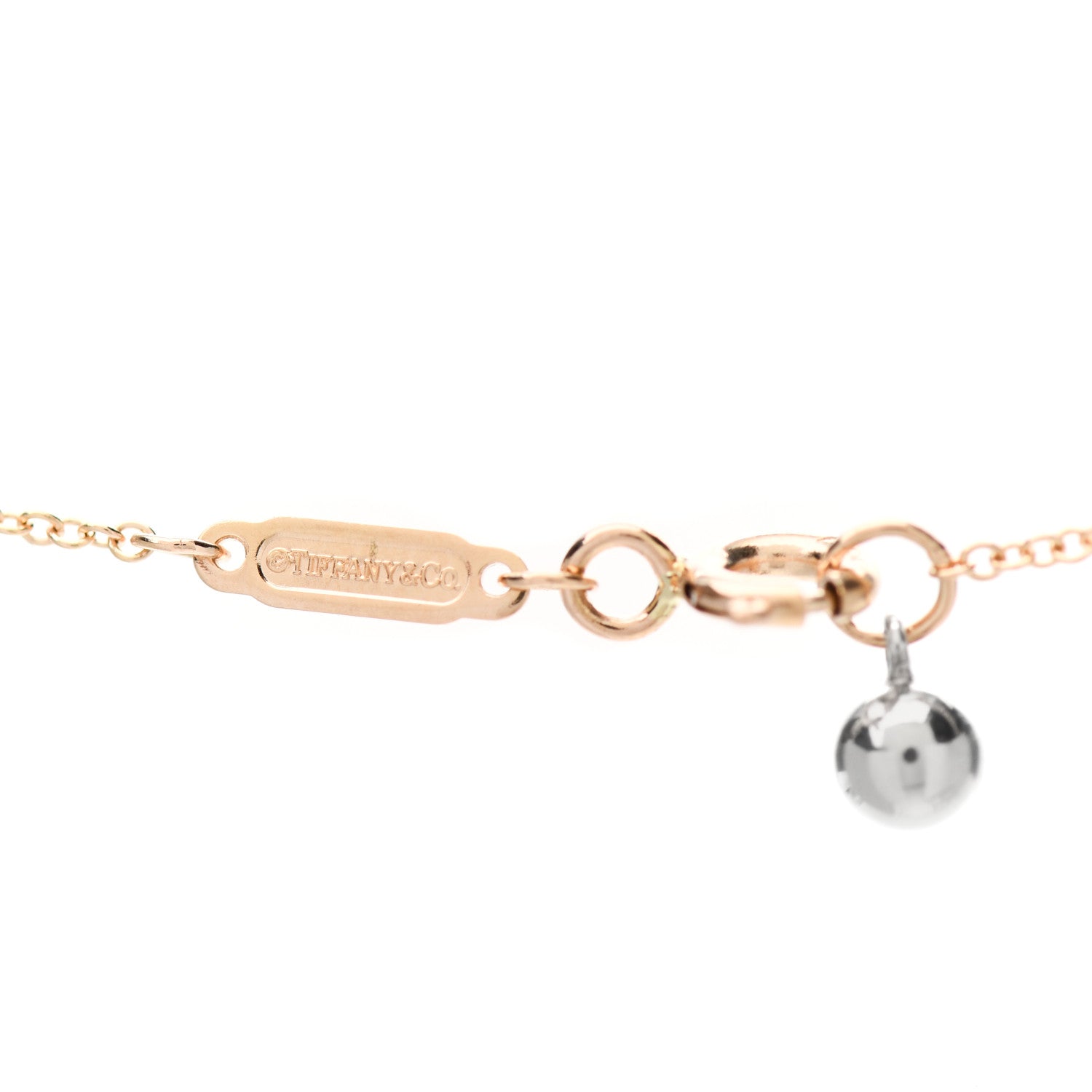Tiffany 18K Rose Gold Sterling Silver Return to Tiffany Love Bugs Butterfly Pendant Necklace 4 of 5
