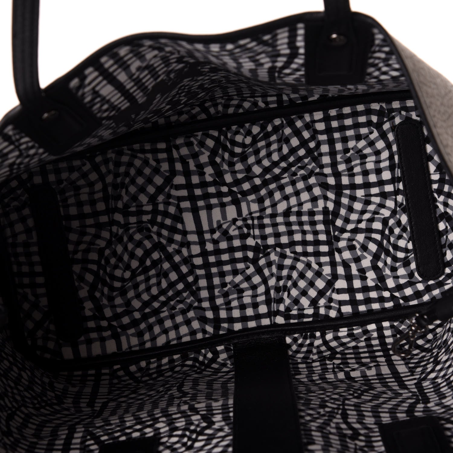 MCM Visetos Medium Liz Reversible Shopper Tote Black 7 of 14