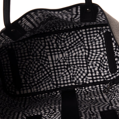 MCM Visetos Medium Liz Reversible Shopper Tote Black 7 of 14
