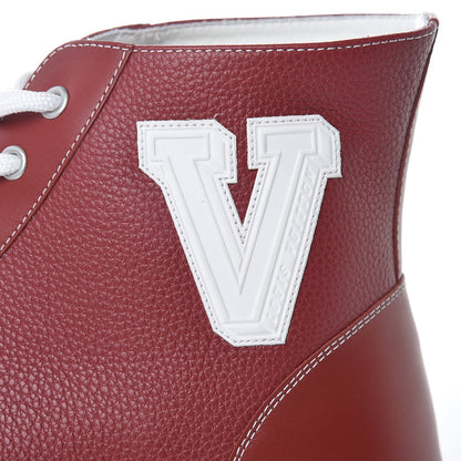 Louis Vuitton Calfskin Tattoo Sneakers Boot 10 Red 8 of 12