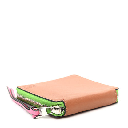 Loewe Calfskin Small Zip Wallet Tan Multicolor 4 of 9