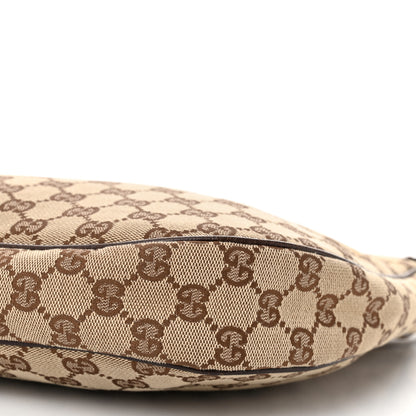 Gucci Monogram Medium Half Moon Hobo Dark Brown 10 of 11