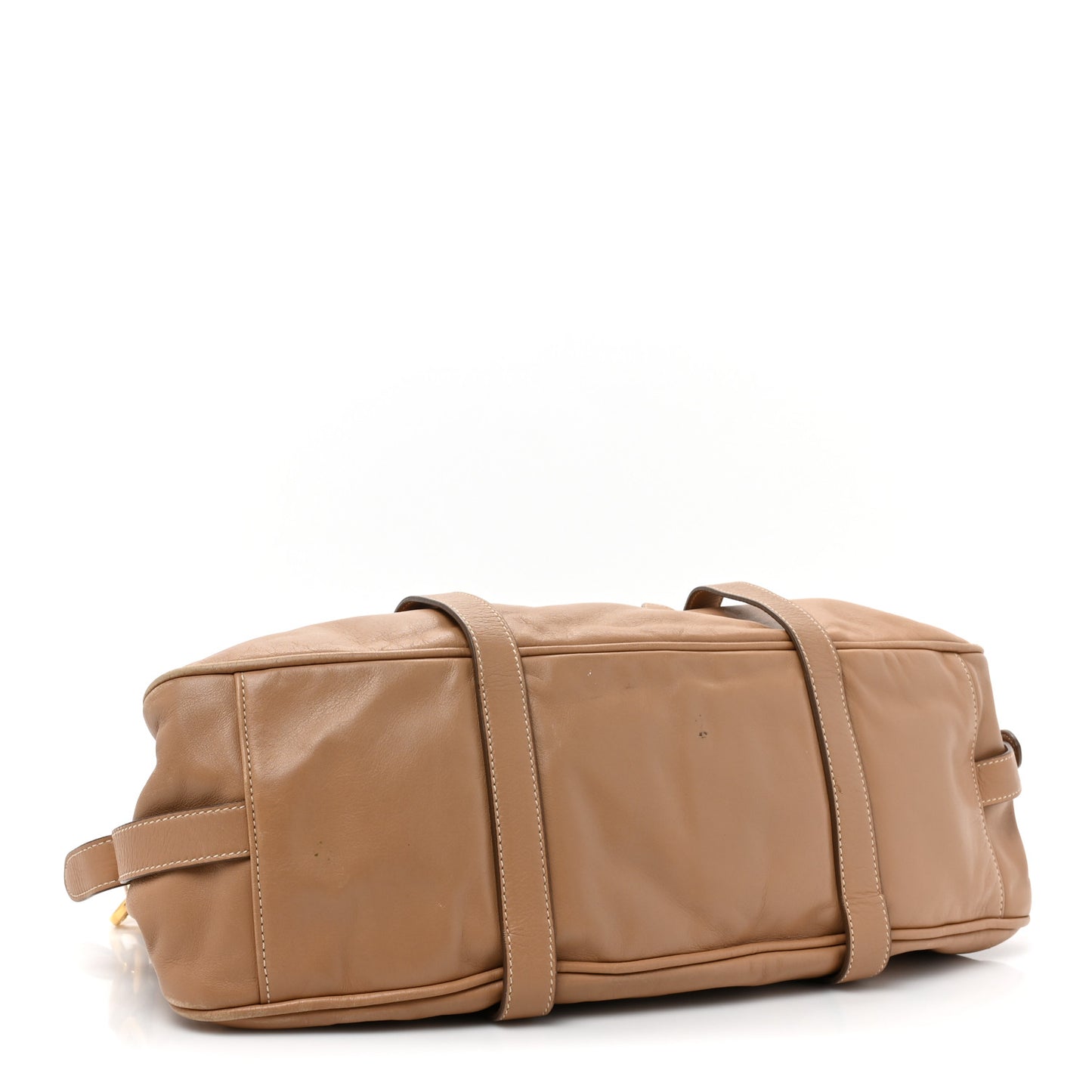 Soft Calfskin Shopping Satchel Sabbia