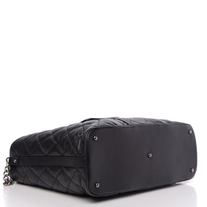Chanel Calfskin Quilted Casual Riviera Tote Black 5 of 14