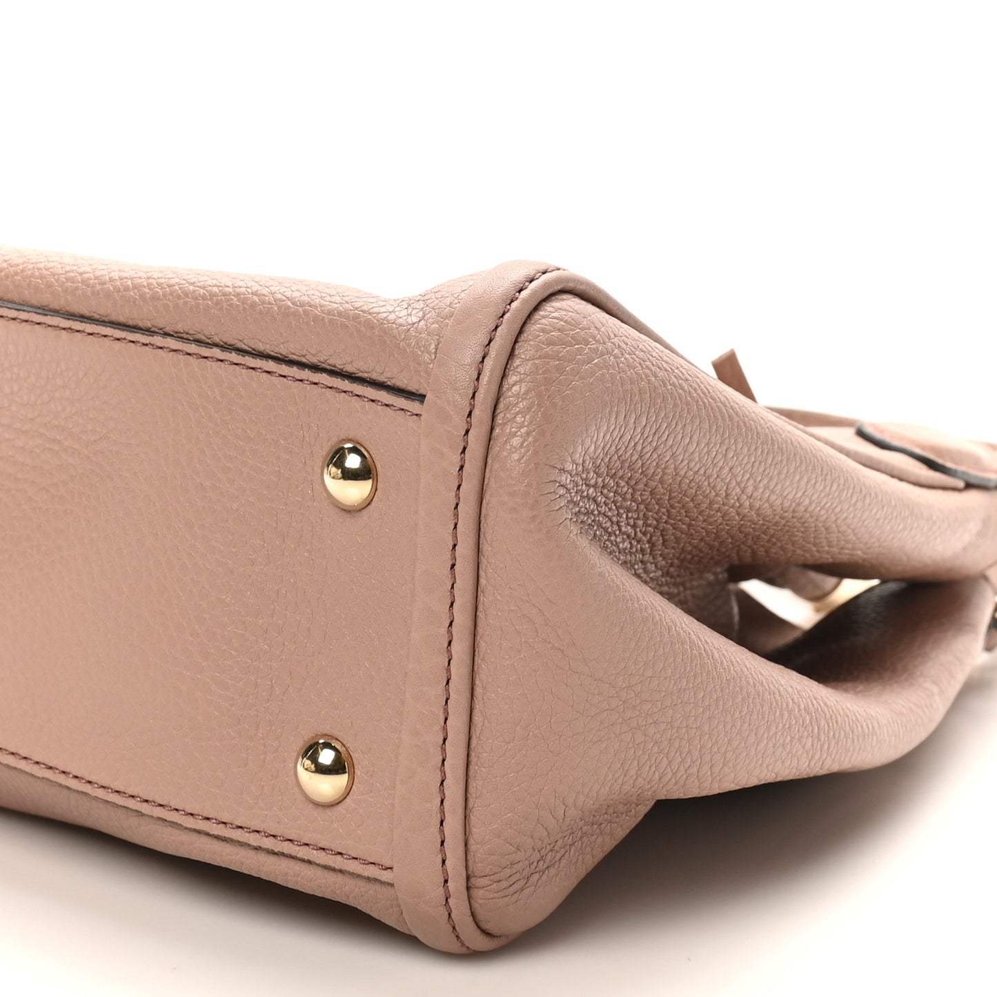 Pebbled Calfskin Small Soho Shoulder Bag Light Pink