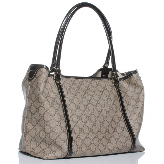 Gucci GG Plus Monogram Tattoo Heart Medium Joy Tote Ebony 3 of 8