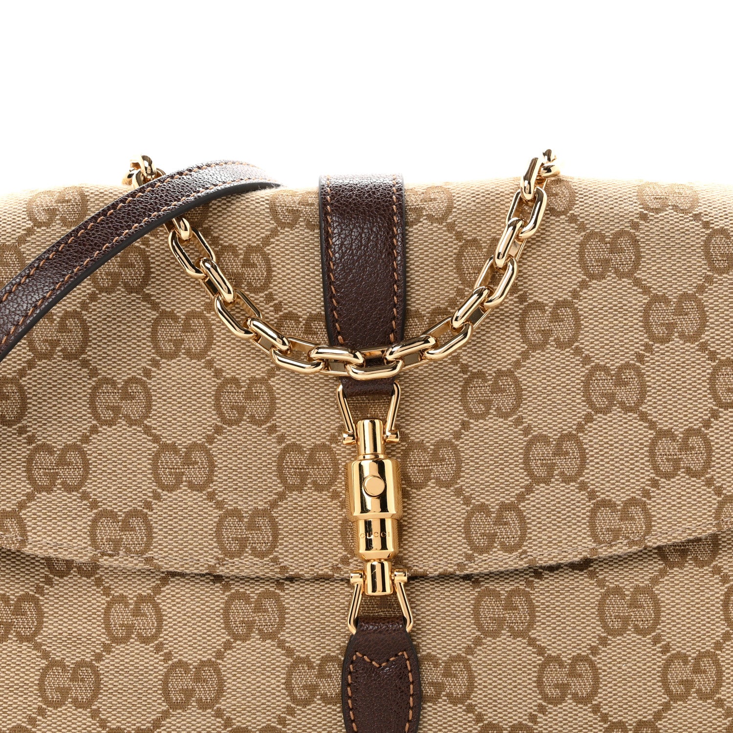 Gucci Monogram Medium Aperitivo Shoulder Bag  Sand Brown 7 of 9
