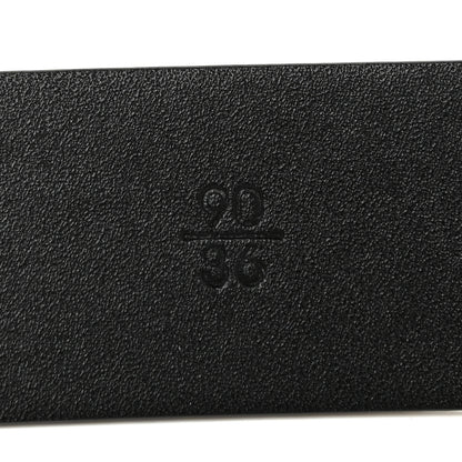 Chanel Lambskin Chain Square Buckle Belt 90 36 Black 6 of 8