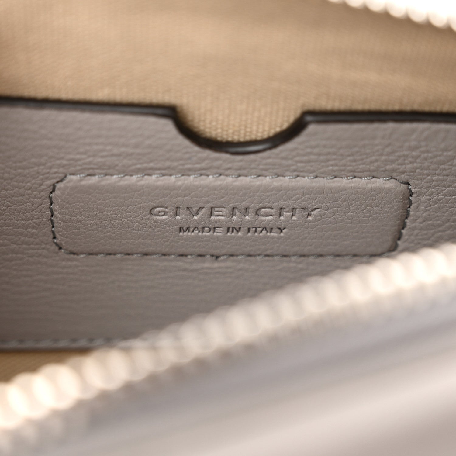 Givenchy Sugar Goatskin Nano Antigona Pearl Grey 6 of 10