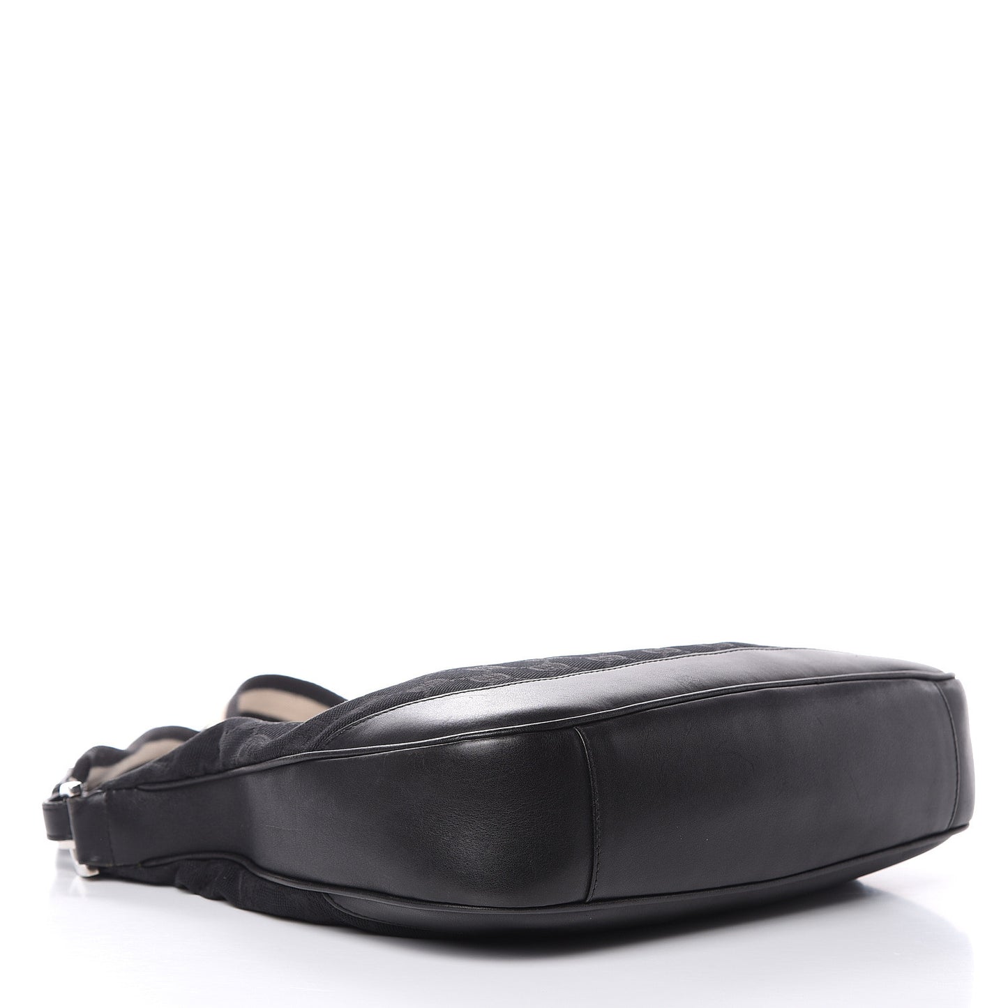 Monogram Bamboo Top Handle Bag Black