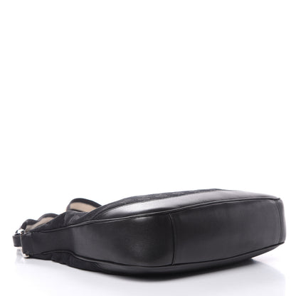 Gucci Monogram Bamboo Top Handle Bag Black 4 of 12