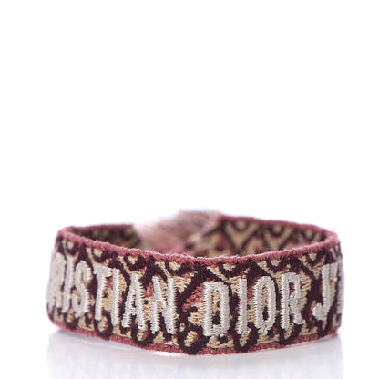 Christian Dior Woven Cotton J'Adior Friendship Bracelet Set 5 of 9