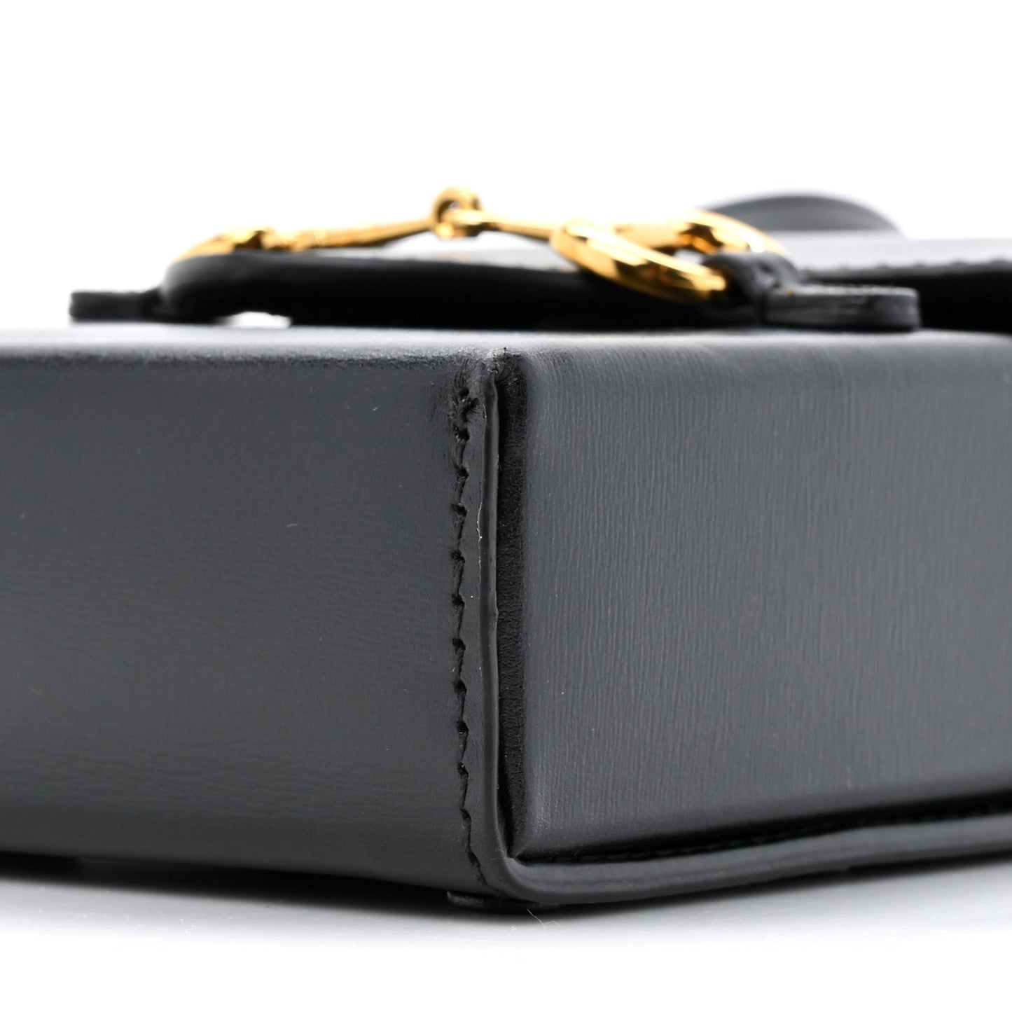 Boarded Plutone Calfskin Mini Horsebit 1955 Crossbody Bag Black