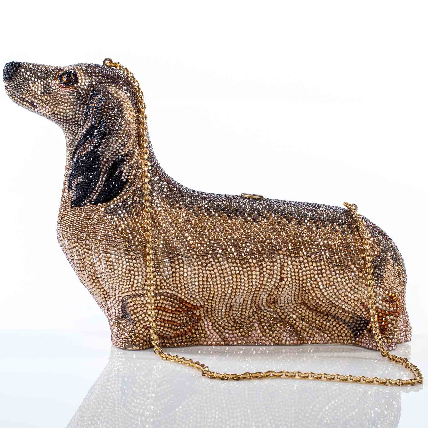 Judith Leiber Crystal Romeo Dachshund Minaudiere Clutch 3 of 9