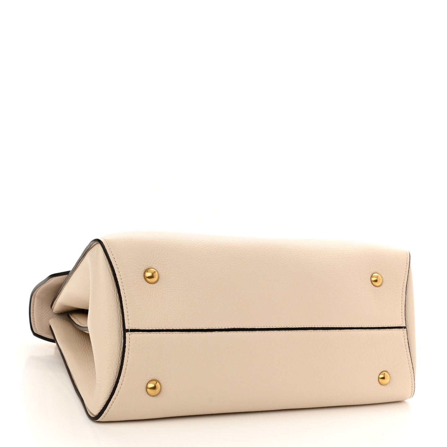 Calfskin Medium Margot Top Handle Satchel Bone