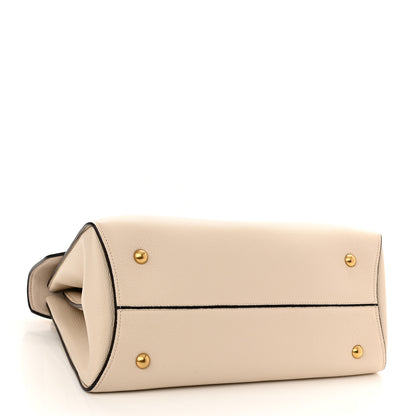 Salvatore Ferragamo Calfskin Medium Margot Top Handle Satchel Bone 4 of 12