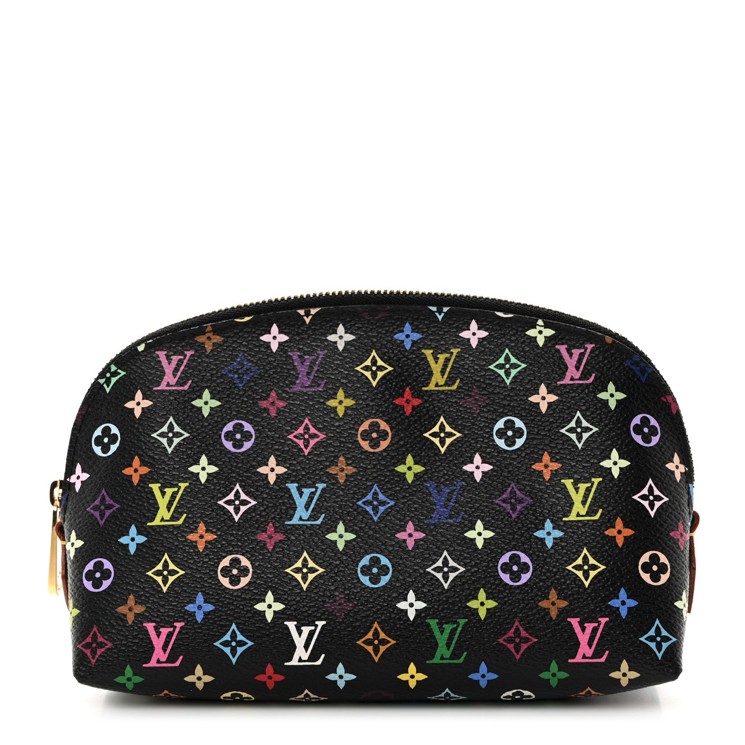 Louis Vuitton Monogram Multicolor Cosmetic Pouch Black Grenade 1 of 8