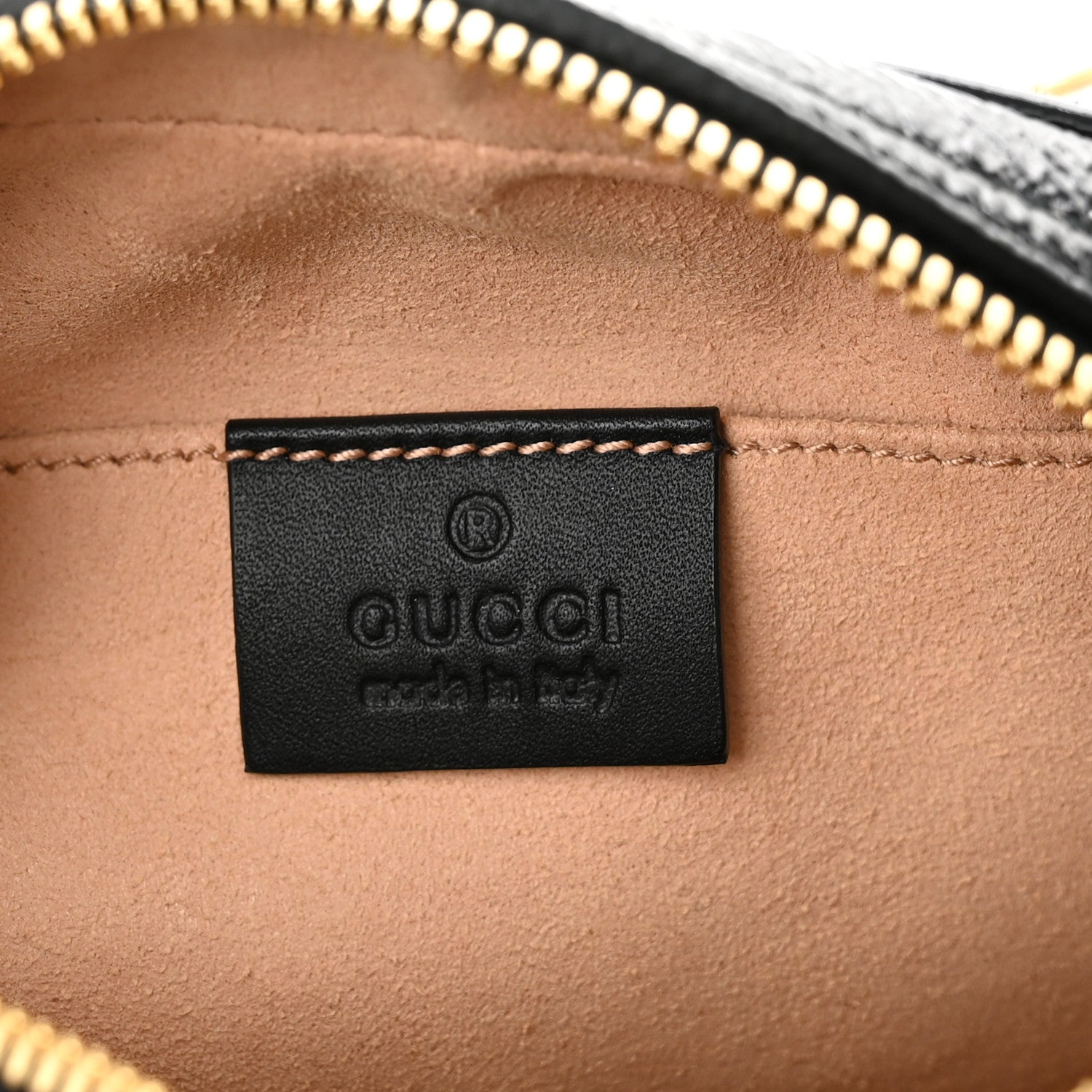 Gucci Suede Small Ophidia Belt Bag 95 38 Black 6 of 10