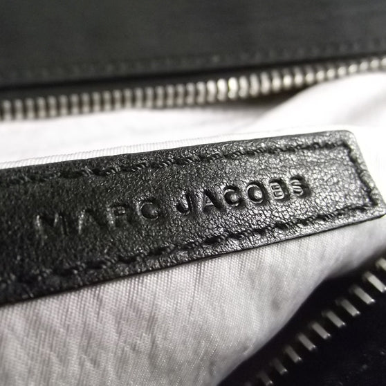 Marc Jacobs Nylon Leather Charlie Frog Bowler Black 16042