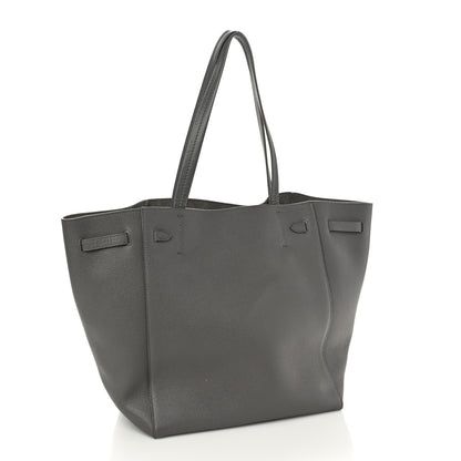 Celine Soft Grained Calfskin Small Belt Cabas Phantom Medium Grey 3 of 9