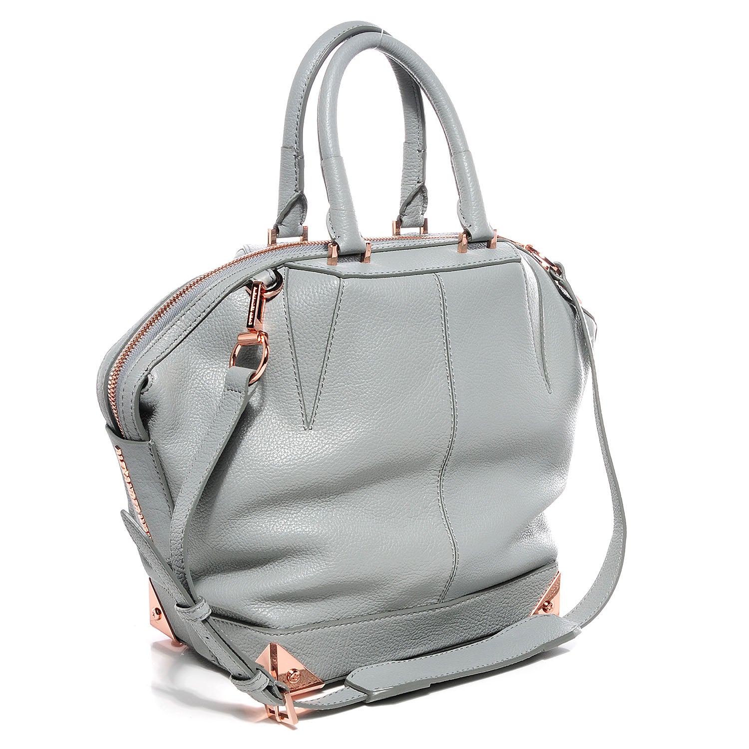 Alexander Wang Pebbled Calfskin Small Emile Mercury With Rose Gold Hardware 3 of 7