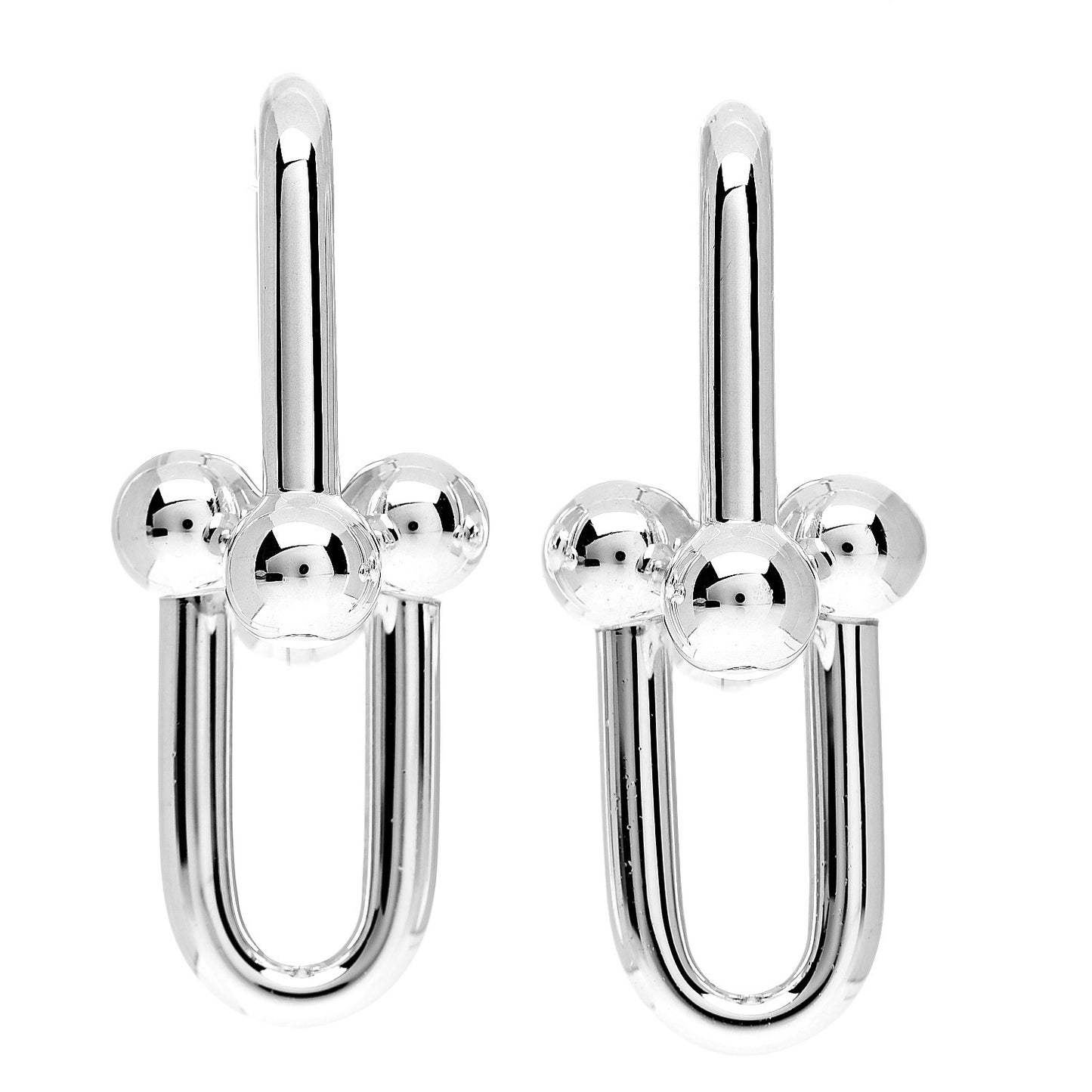 Sterling Silver Extra Large HardWear Link Earrings