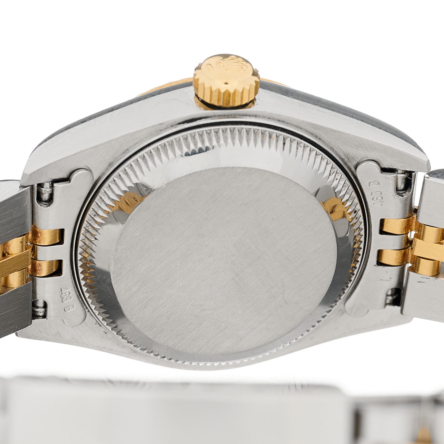 Rolex Stainless Steel 18K Yellow Gold Diamond 26mm Oyster Perpetual Datejust Watch Champagne 69173 4 of 4