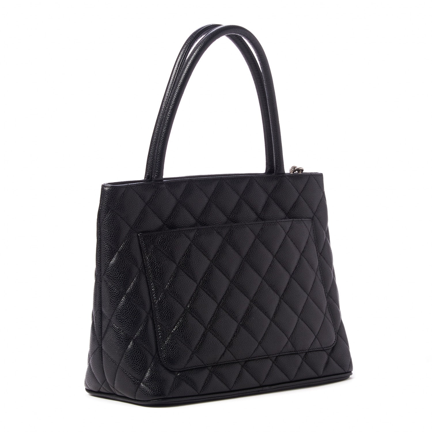 Chanel Caviar Quilted Medallion Tote Black 3 of 10
