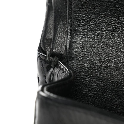 Chanel Patent Quilted Medium Double Flap Black 14 of 14