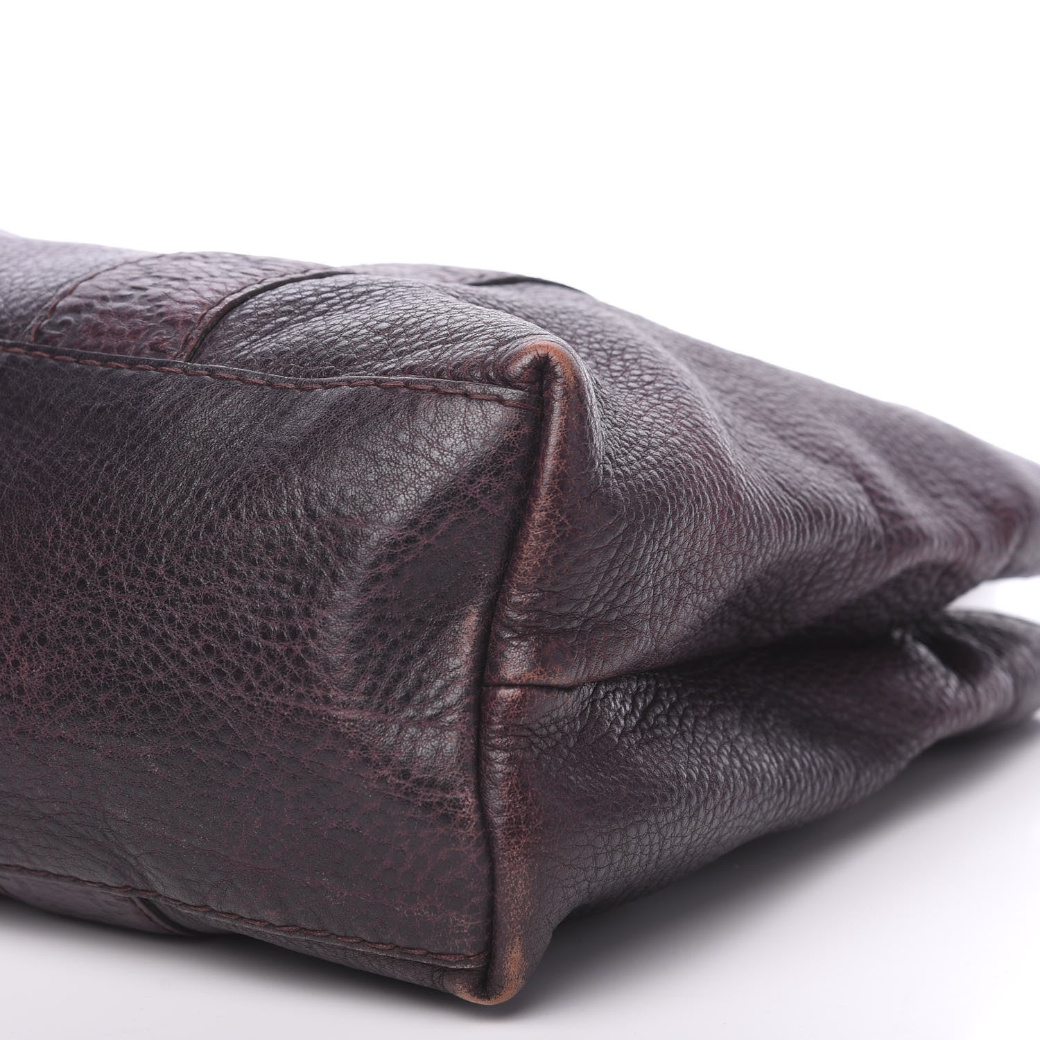 Gucci Calfskin Medium Bamboo Bar Tote Bag Dark Brown 8 of 12