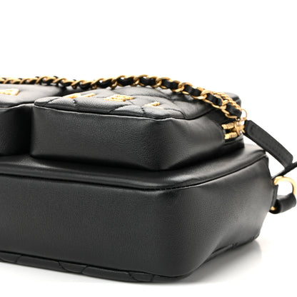 Chanel Calfskin Quilted Small Camera Case Black 10 of 10