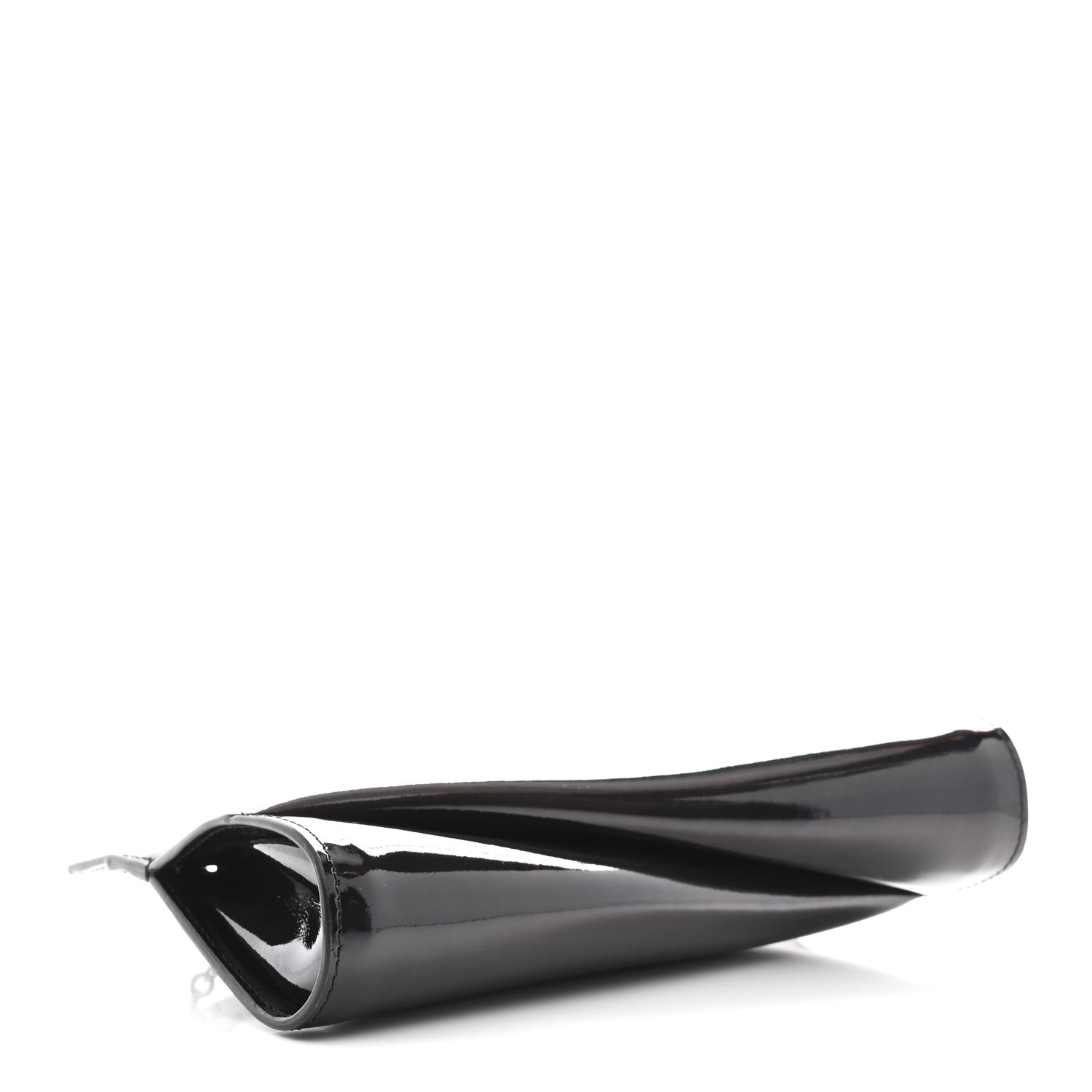 Christian Louboutin Patent Psychic Loubitwist Clutch Black 4 of 9