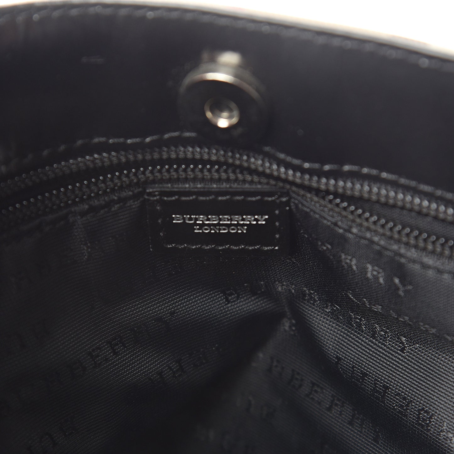 House Check Medium Tote Black