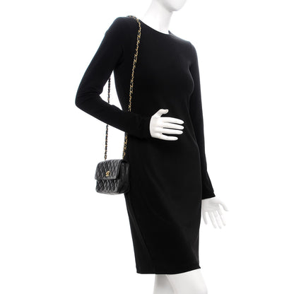 Chanel Lambskin Quilted Mini Rectangular Flap Black 2 of 14