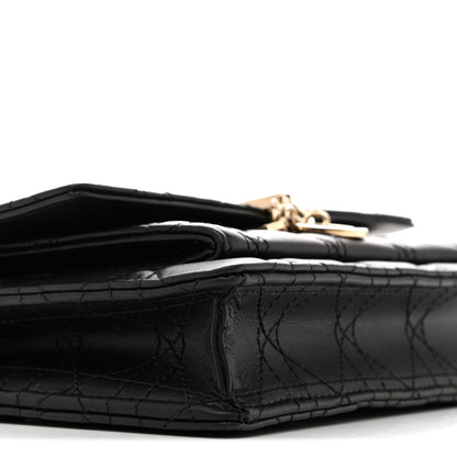 Christian Dior Lambskin Cannage Chain My Dior Daily Chain Pouch Black 10 of 12
